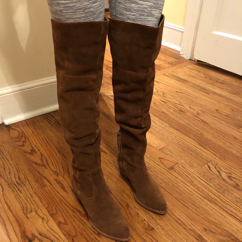 Dolce Vita OTK Suede Silas “Western” Boots 7.5